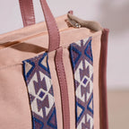 Boho Shopper Bag Pink Small 12 x 10 Inch