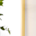 Bedroom Wall Mirror Gold 27 x 20 Inches Nestasia