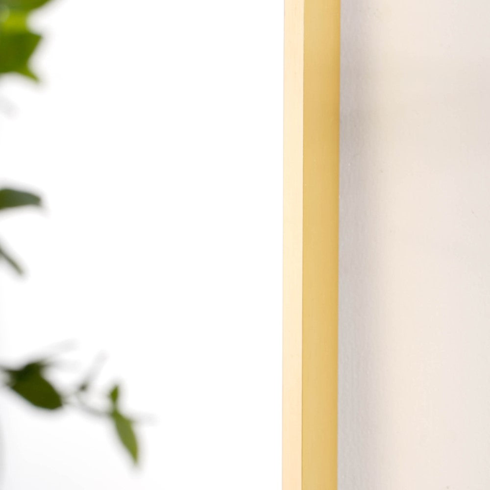 Bedroom Wall Mirror Gold 27 x 20 Inches Nestasia