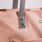 Pink Canvas Tote Bag Nestasia