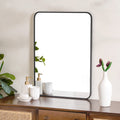 Bathroom Mirror Black 27 x 20 Inches Nestasia