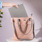 Pink Canvas Tote Bag Nestasia