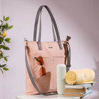 Pink Canvas Tote Bag Nestasia