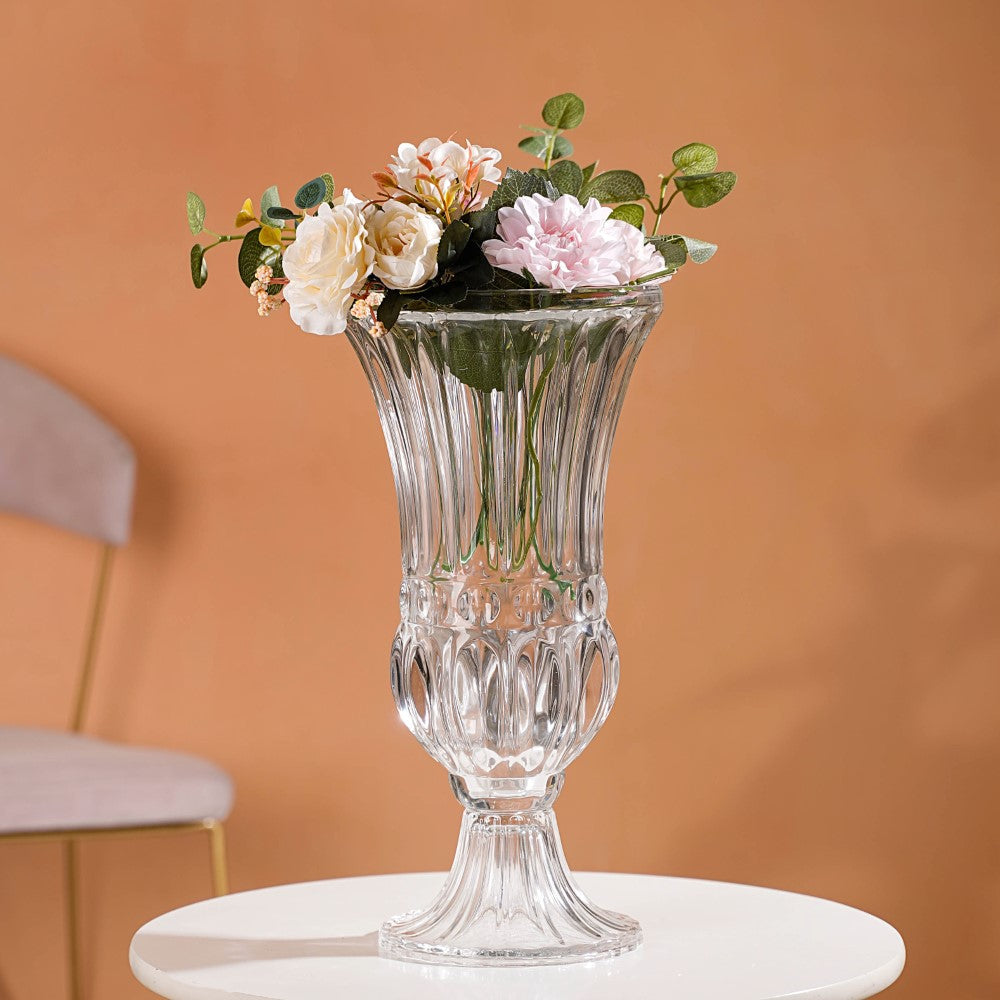 Vintage Pedestal Flower Vase 16 Inch Nestasia