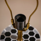 Honeycomb Inlay Table Lamp With Lampshade Nestasia