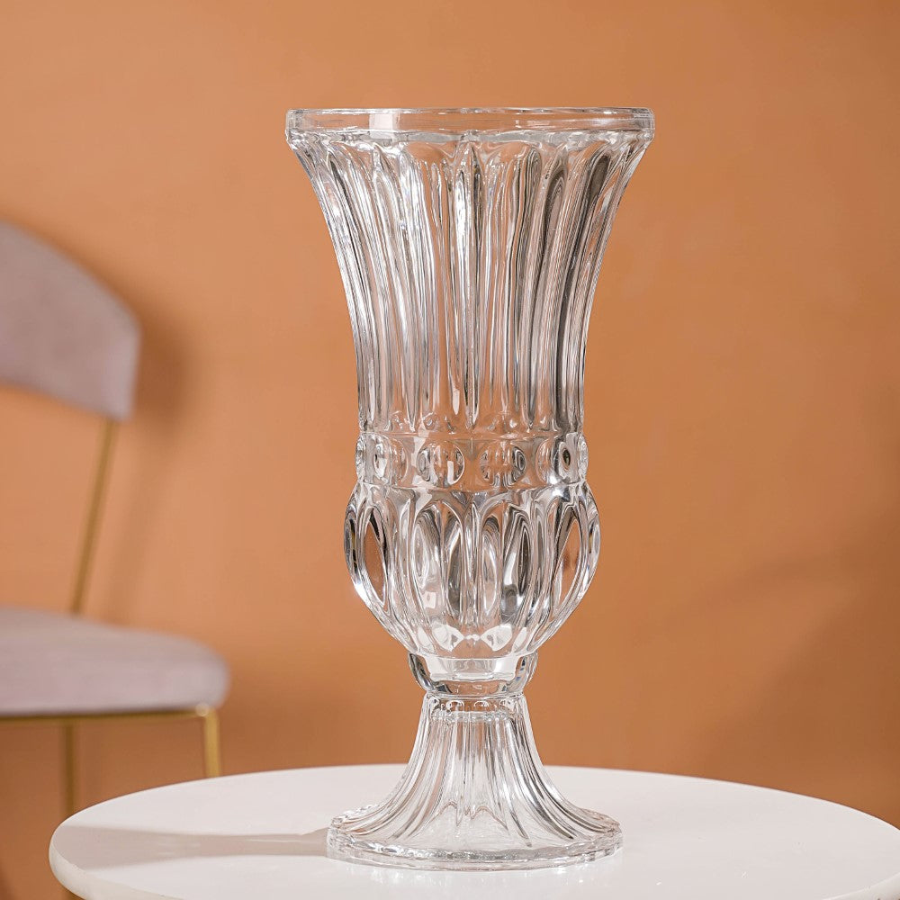 Vintage Pedestal Flower Vase 16 Inch Nestasia