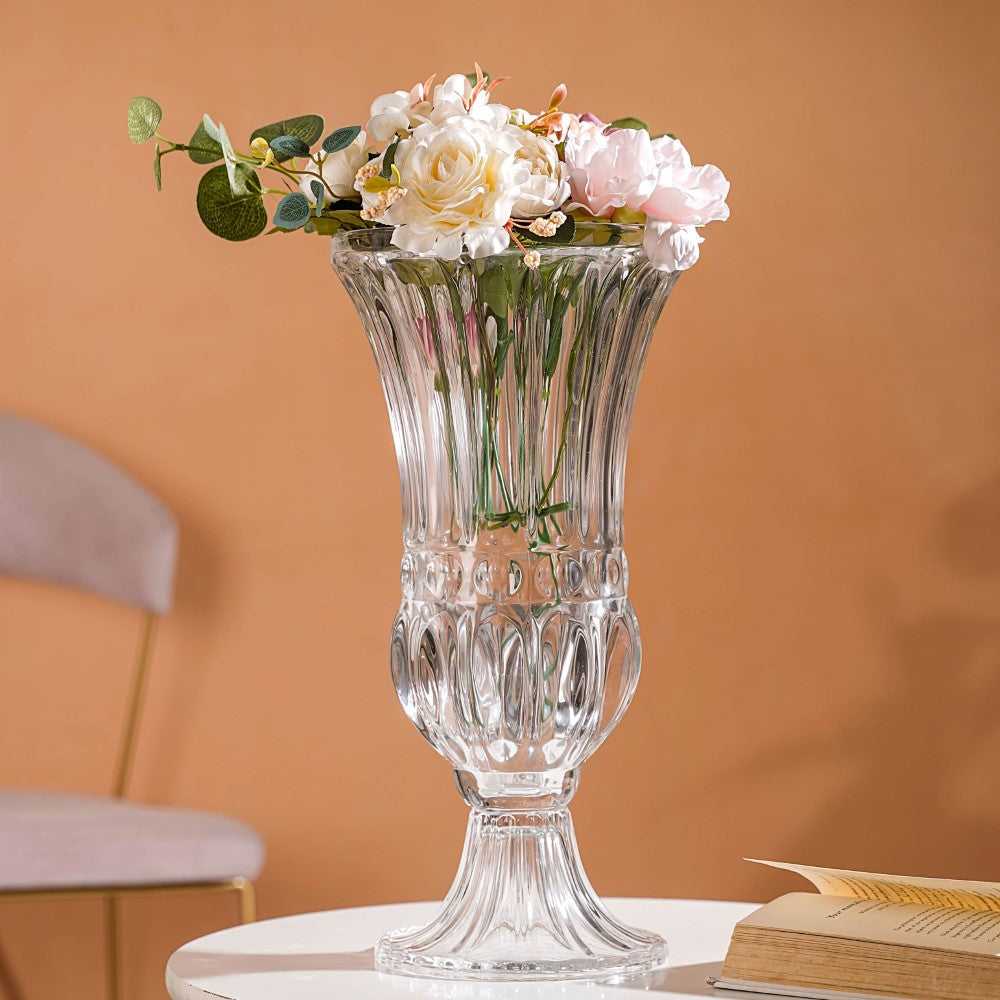 Vintage Pedestal Flower Vase 16 Inch Nestasia