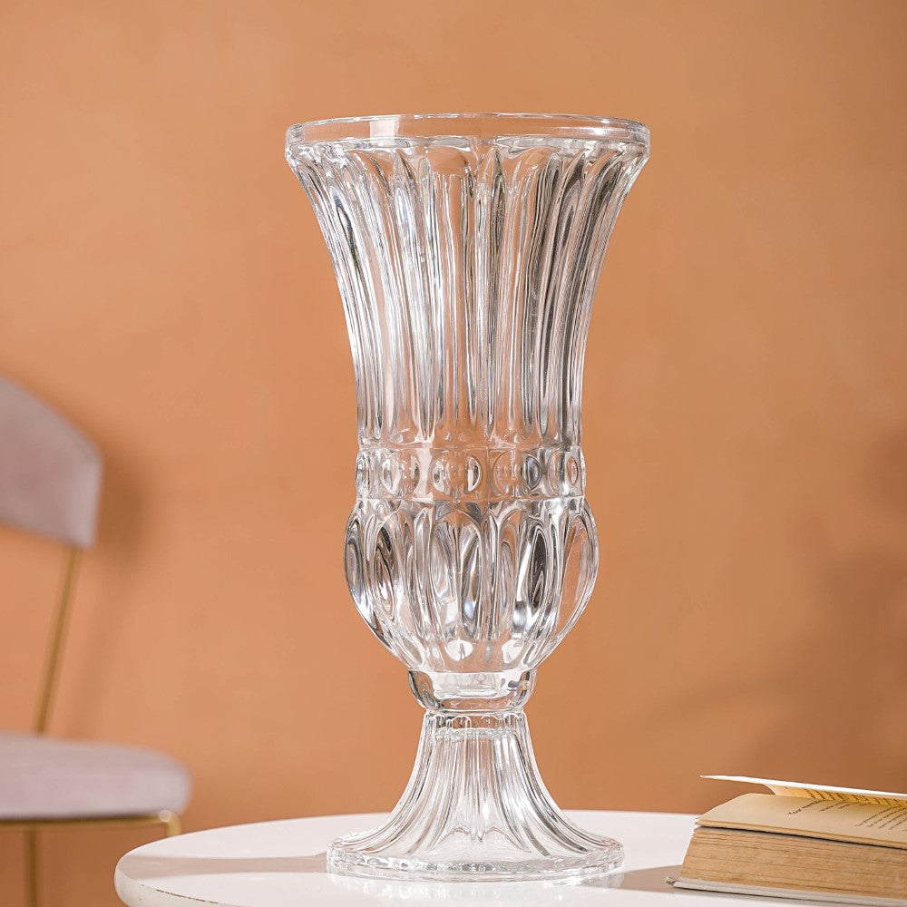 Vintage Pedestal Flower Vase 16 Inch Nestasia