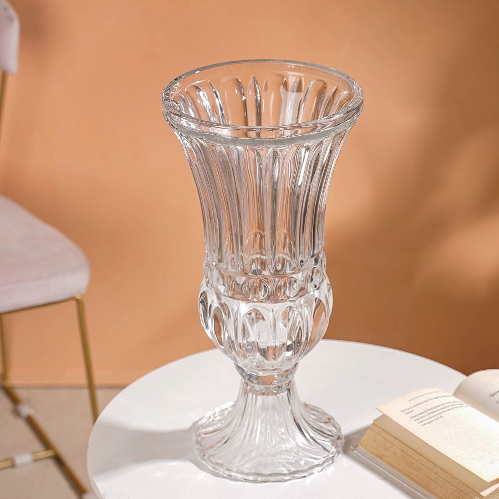 Vintage Pedestal Flower Vase 16 Inch Nestasia