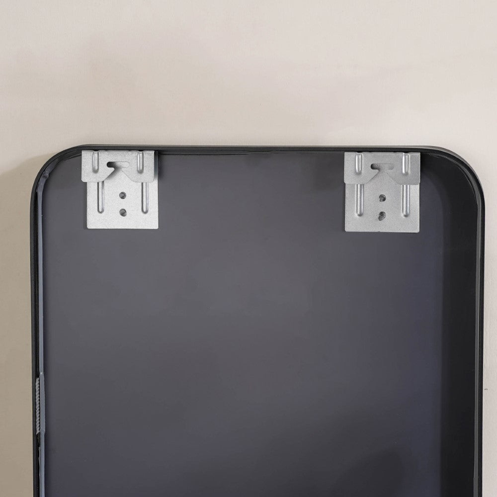 Bathroom Mirror Black 27 x 20 Inches Nestasia