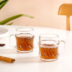 Embossed Tea Cup Set Of 6 165ml Nestasia