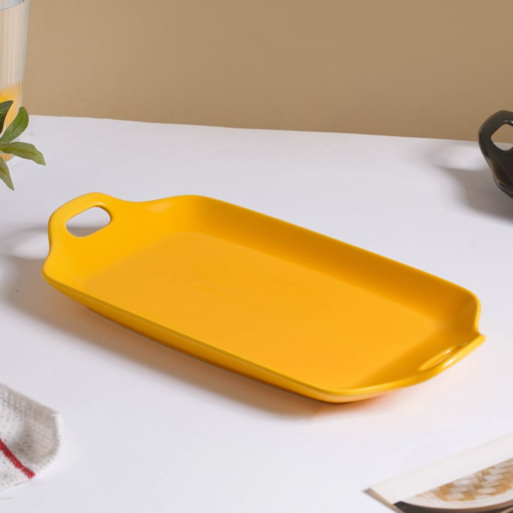 Oven Baking Tray Yellow 11.5 Inch Nestasia
