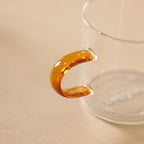 Transparent And Yellow Cup Set of 6 Nestasia