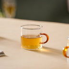 Transparent And Yellow Cup Set of 6 Nestasia