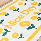 Yellow White Runner Rug Small Nestasia