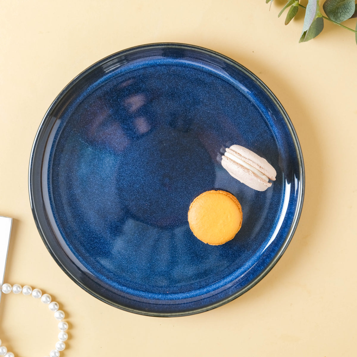 Dark Blue Dinner Plate Nestasia