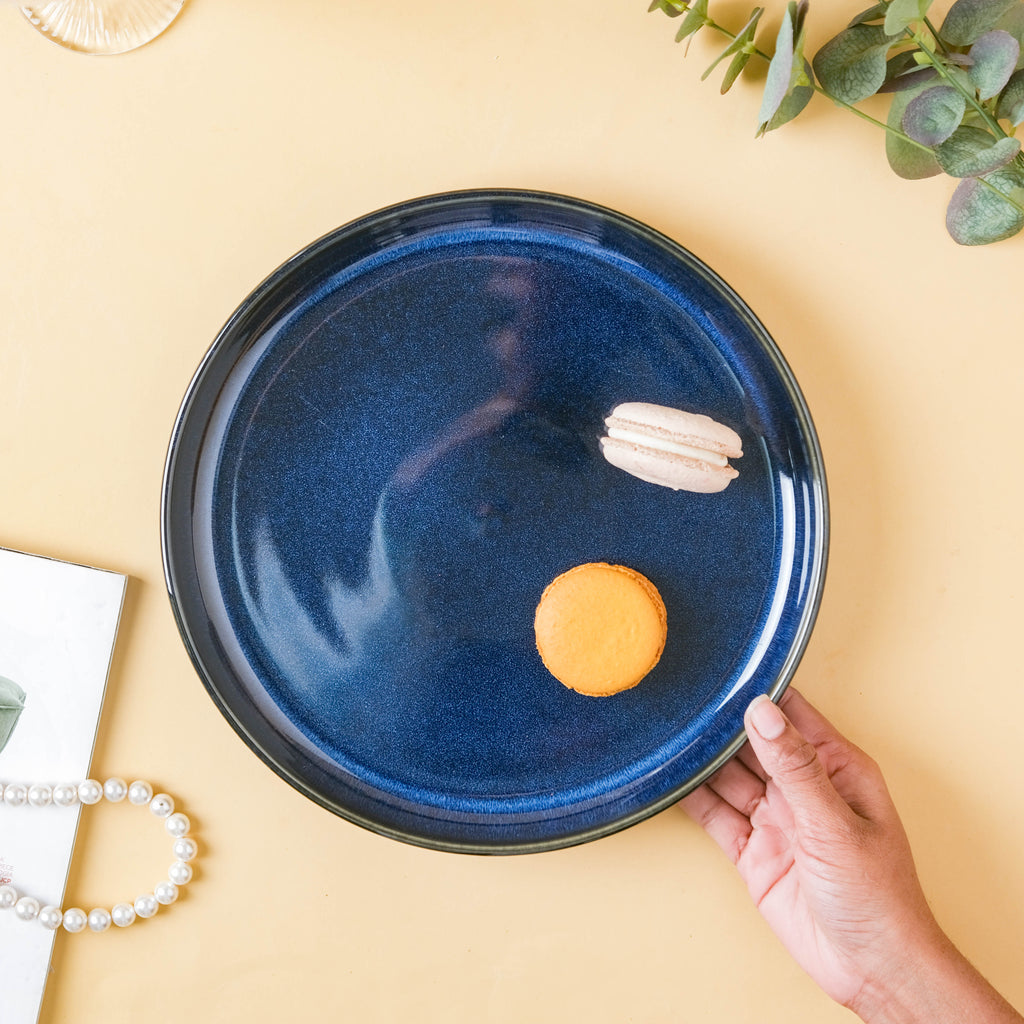 Dark Blue Dinner Plate Nestasia