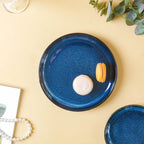 Dark Blue Snack Plate Large Nestasia