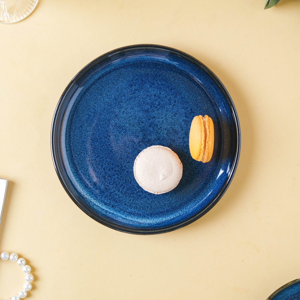 Dark Blue Snack Plate Large Nestasia