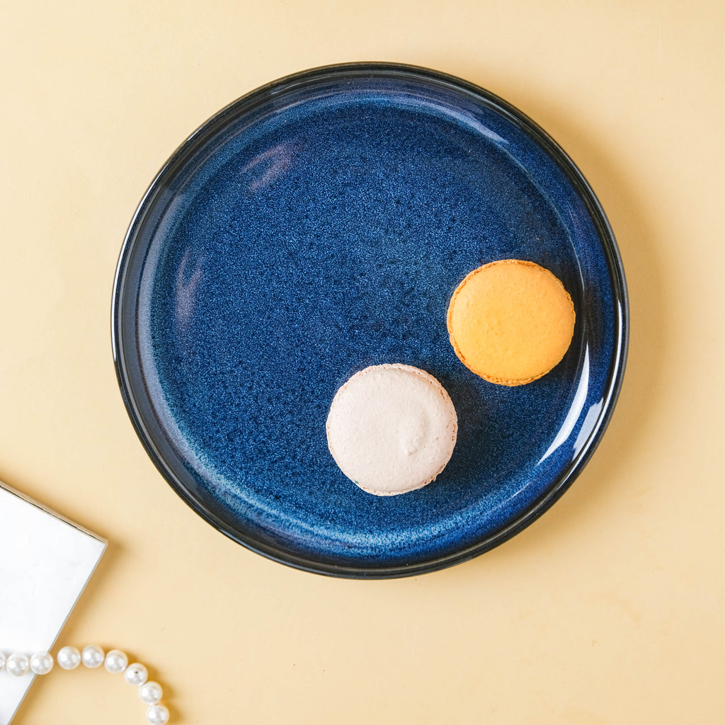 Dark Blue Snack Plate Small Nestasia