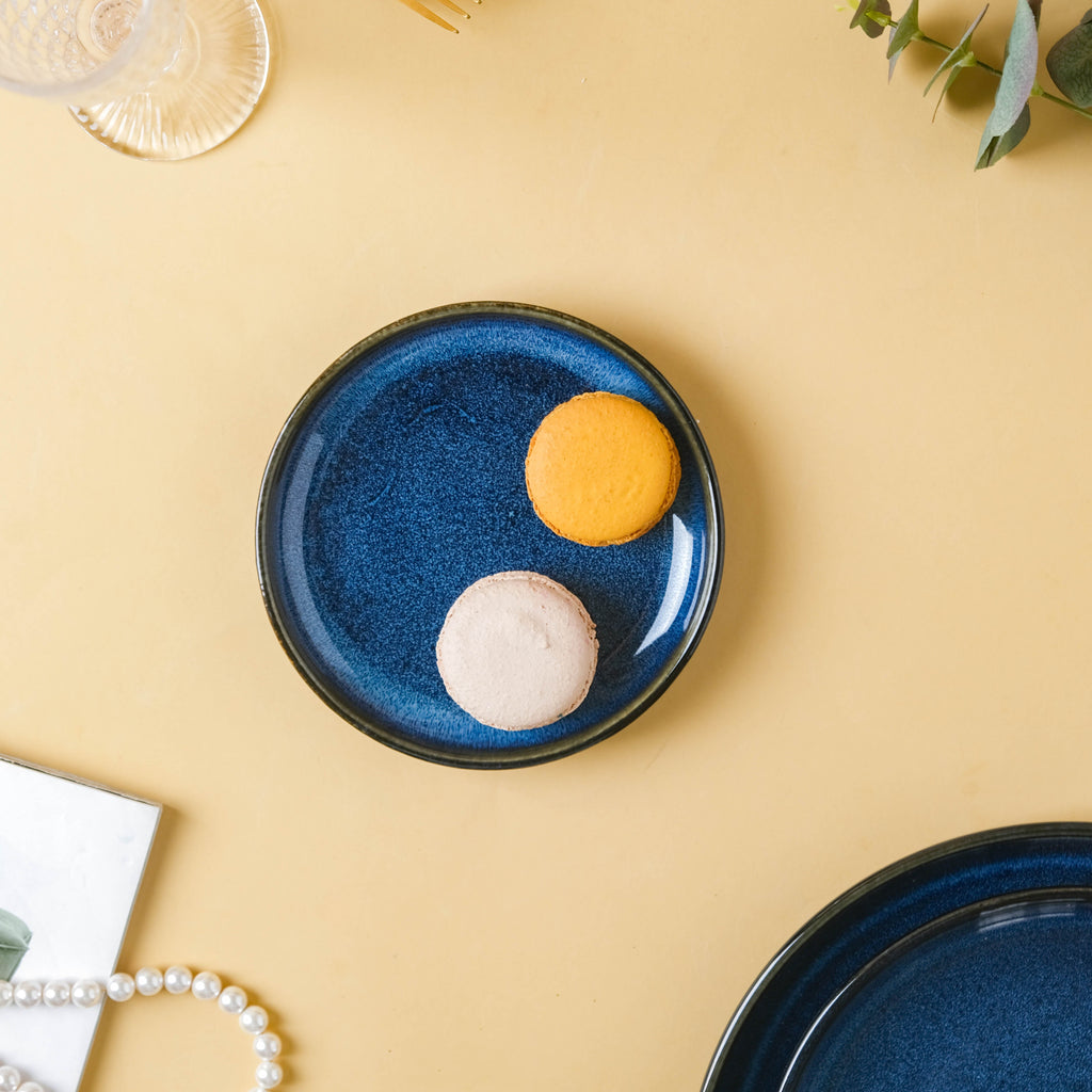 Dark Blue Snack Plate Small Nestasia