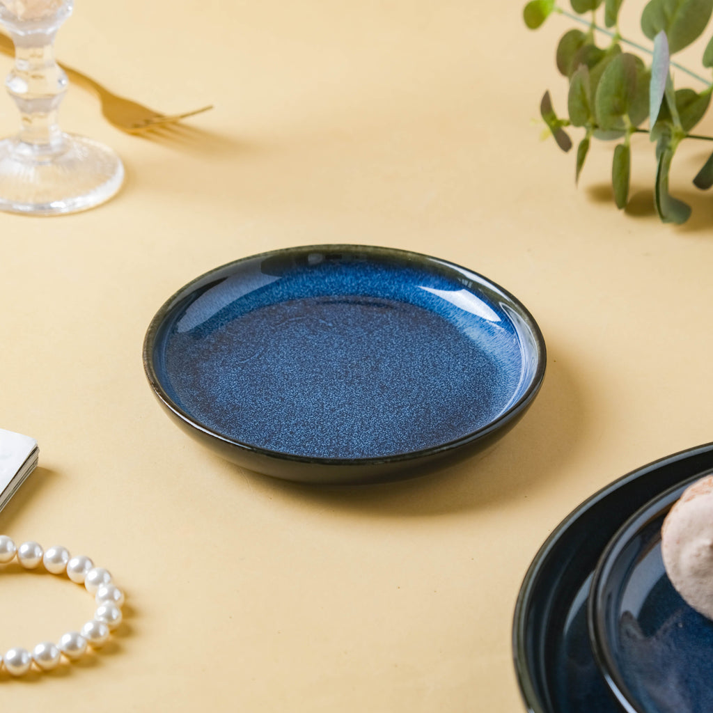 Dark Blue Snack Plate Small Nestasia