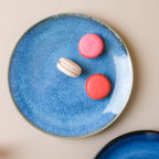 Glossy Blue Dinner Plate Nestasia