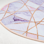 Nordic Round Carpet Pink Nestasia