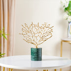 Gold & Marble Tree Decor Showpiece Small Nestasia