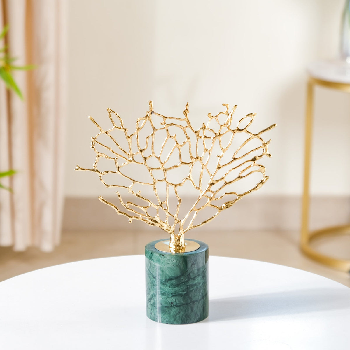 Gold & Marble Tree Decor Showpiece Small Nestasia