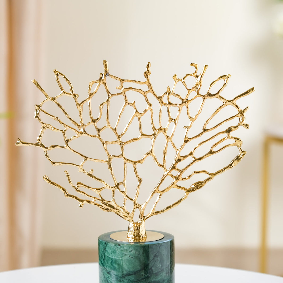 Gold & Marble Tree Decor Showpiece Small Nestasia