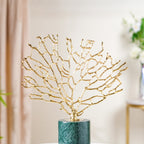 Gold & Marble Tree Decor Showpiece Large Nestasia