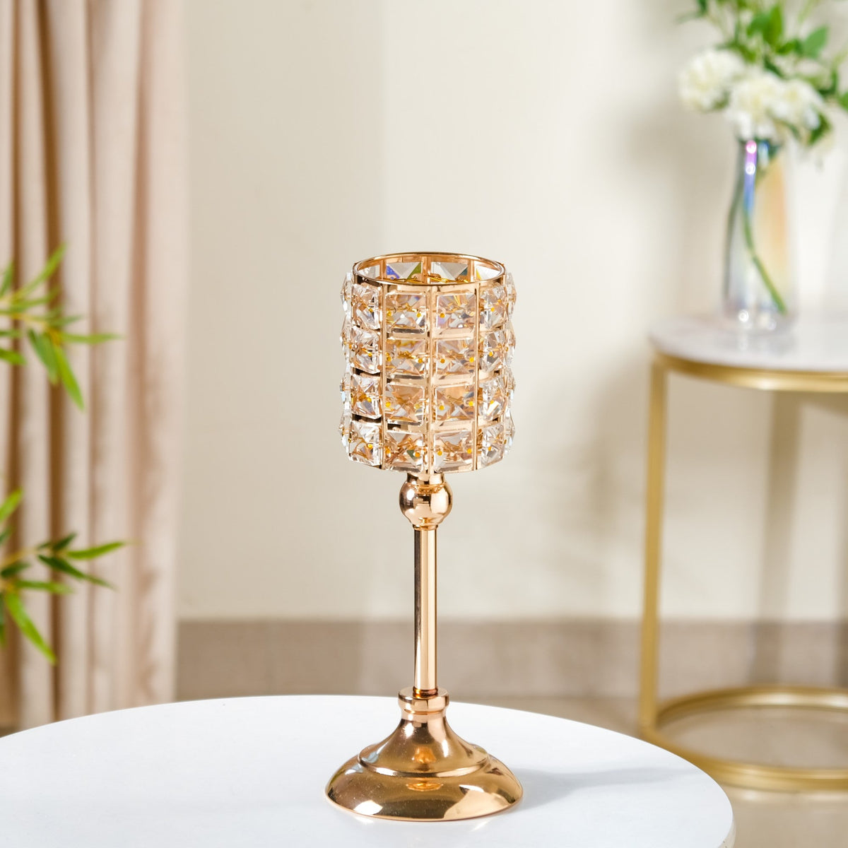 Luxe Crystal Votive Candle Holder Stand Large Nestasia