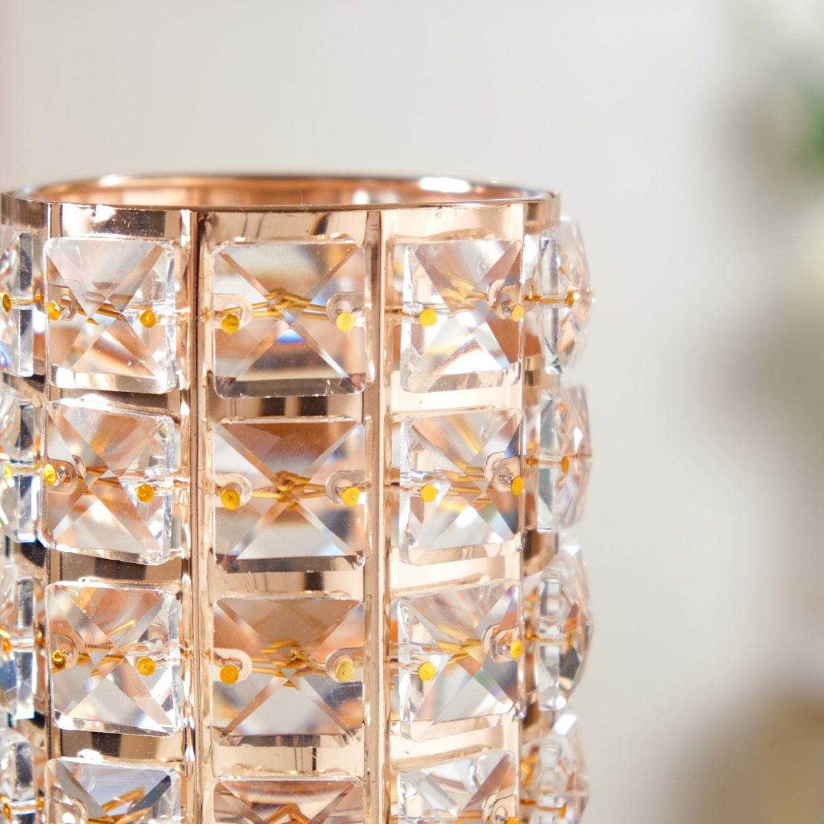 Luxe Crystal Votive Candle Holder Stand Large Nestasia