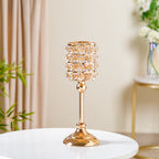 Luxe Crystal Votive Candle Holder Stand Large Nestasia