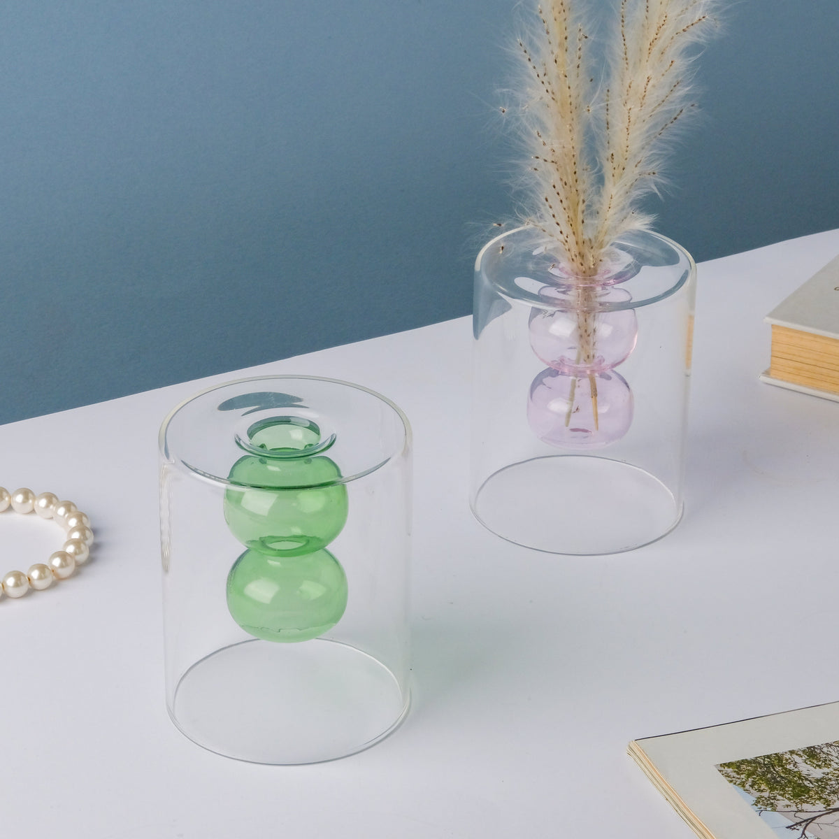 Designer Glass Vase Nestasia