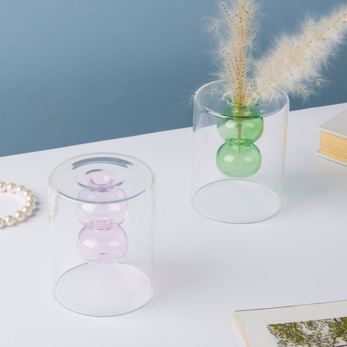 Designer Glass Vase Nestasia