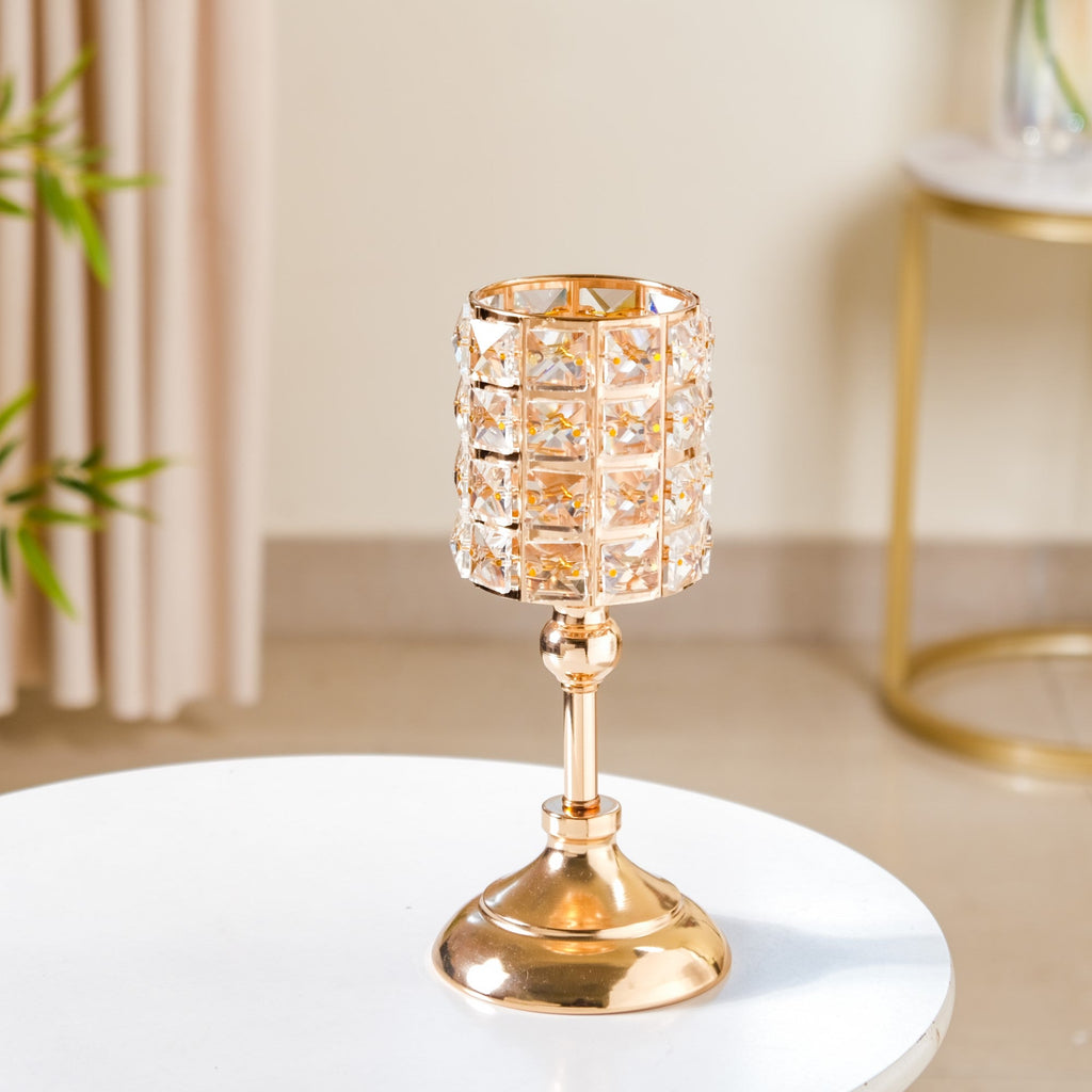 Luxe Crystal Votive Candle Holder Stand Medium Nestasia