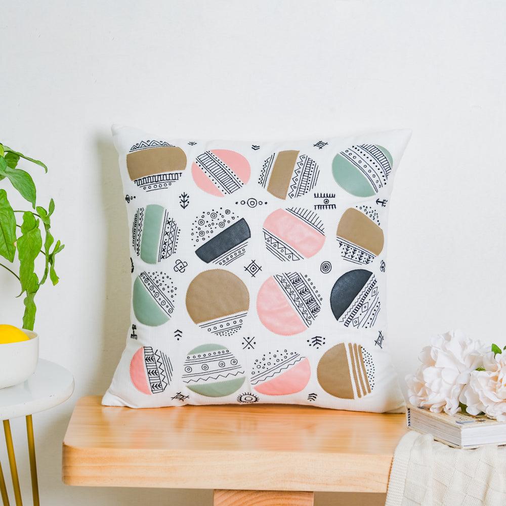 Abstract Circles Cushion Cover 16 inch Nestasia