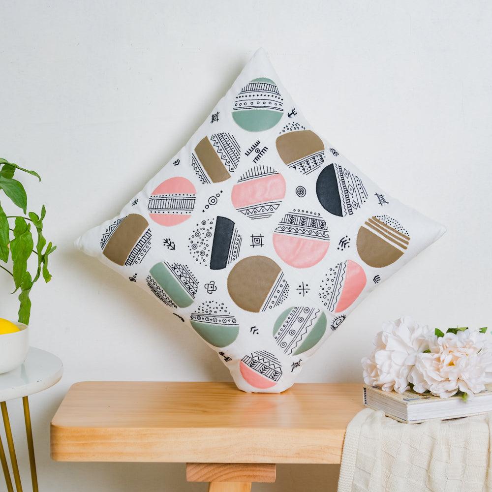 Abstract Circles Cushion Cover 16 inch Nestasia