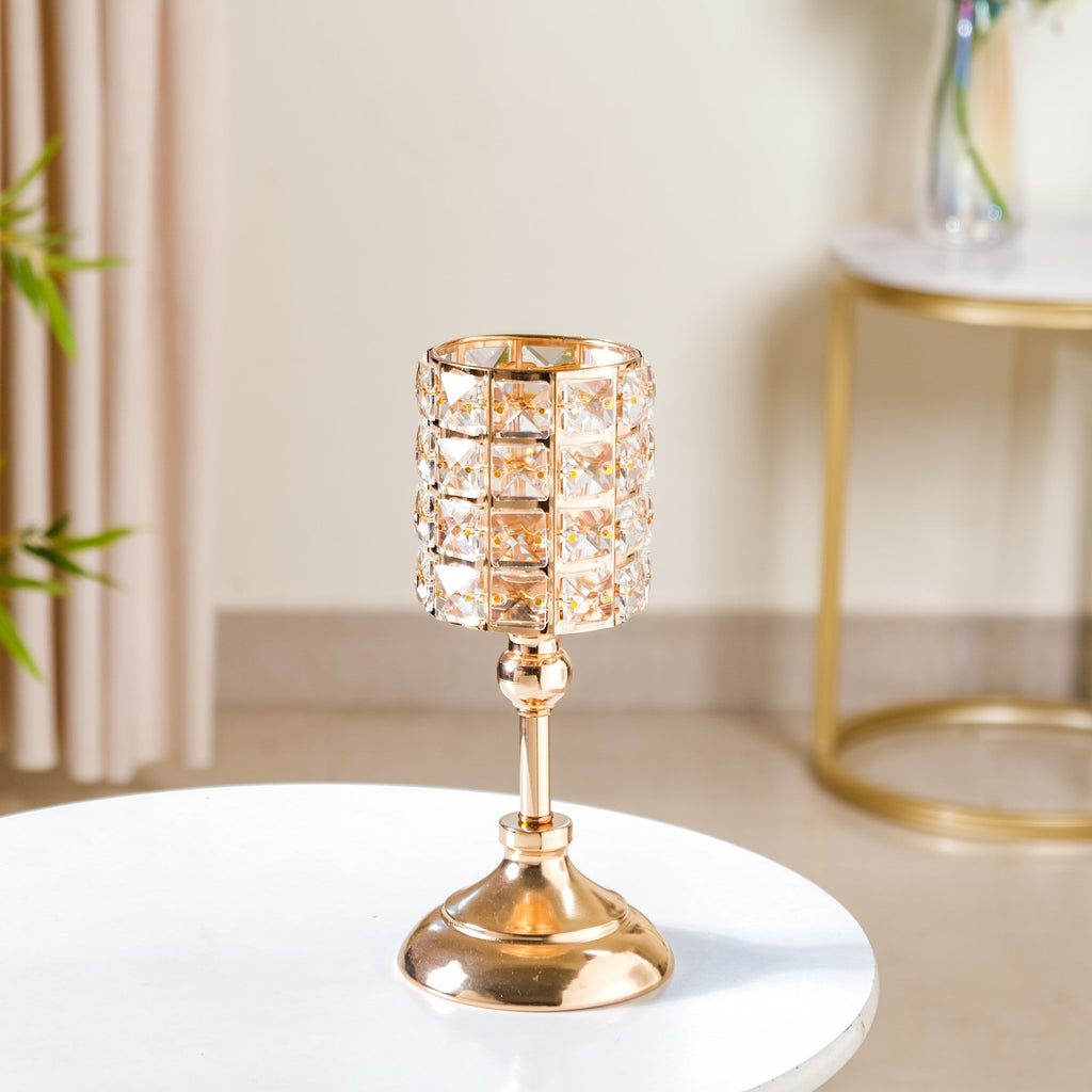 Luxe Crystal Votive Candle Holder Stand Medium Nestasia