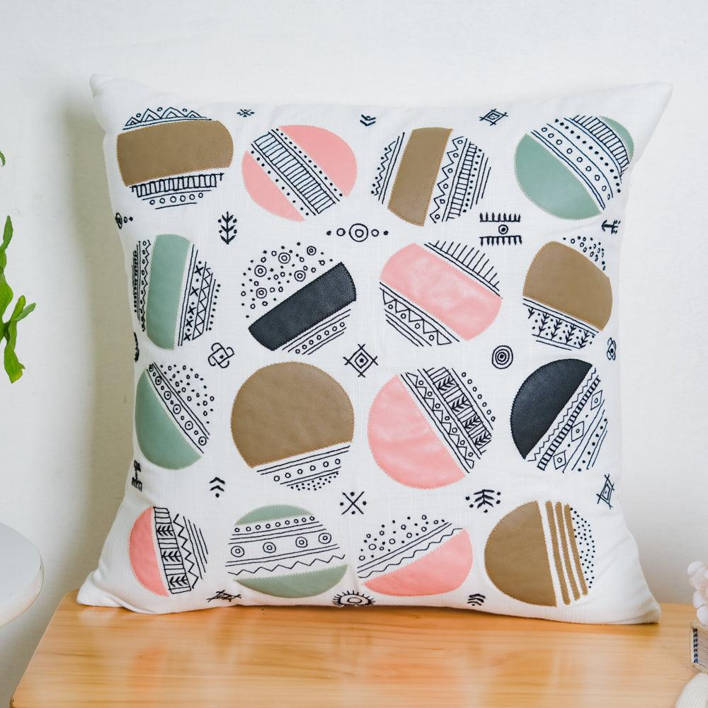 Abstract Circles Cushion Cover 16 inch Nestasia