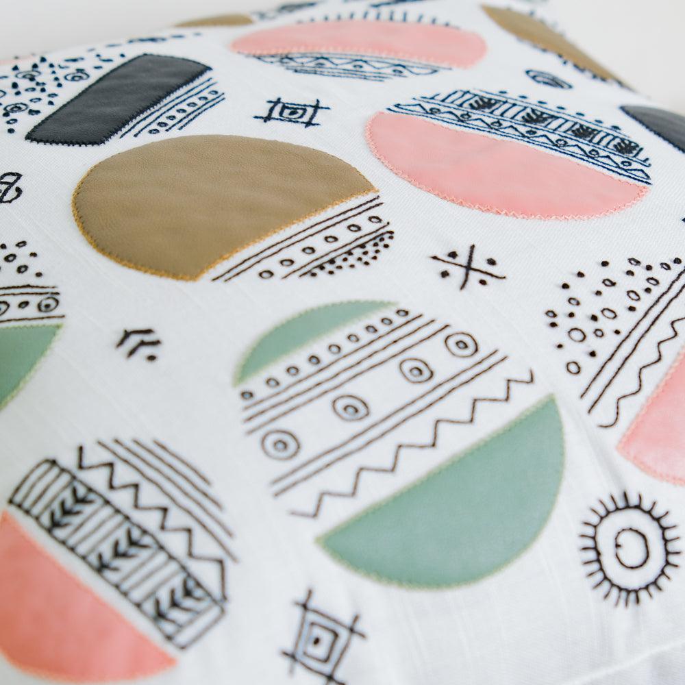 Abstract Circles Cushion Cover 16 inch Nestasia