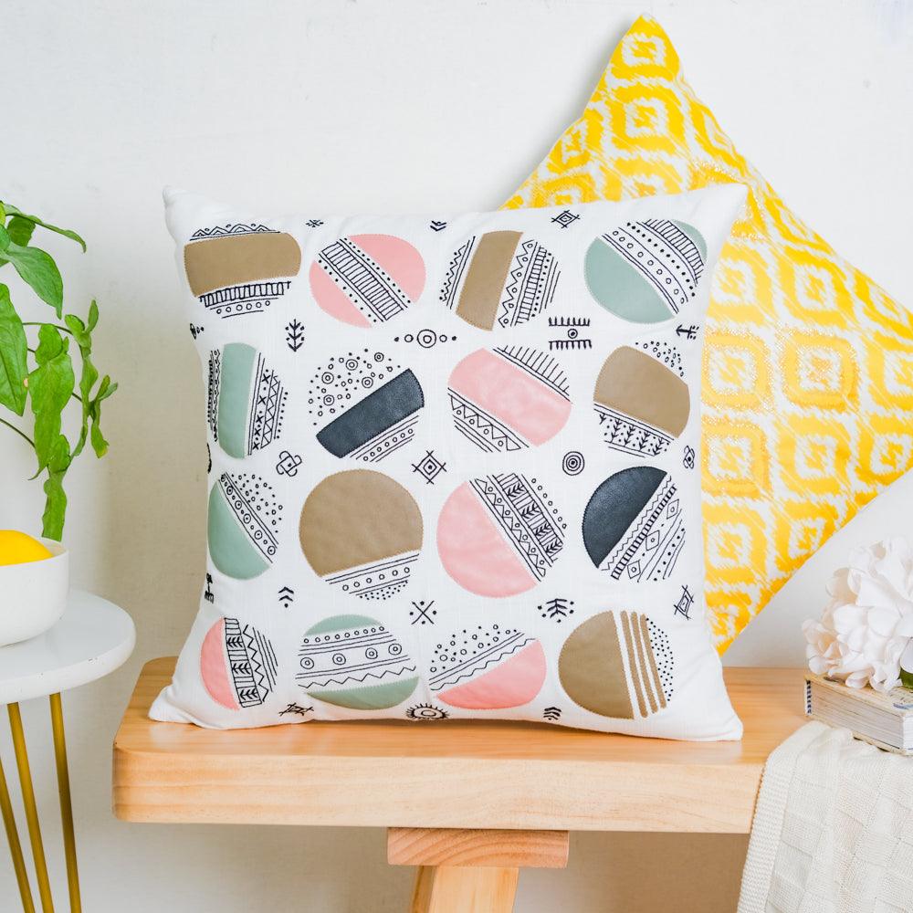 Abstract Circles Cushion Cover 16 inch Nestasia