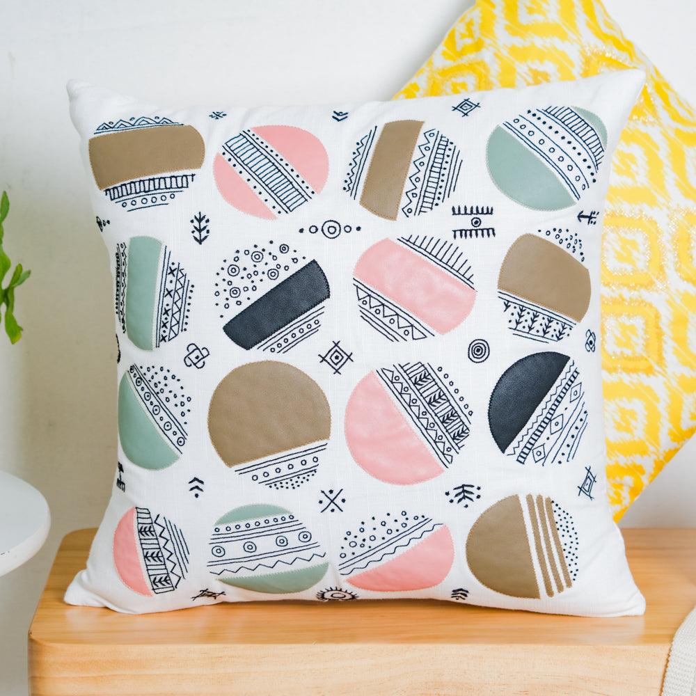 Abstract Circles Cushion Cover 16 inch Nestasia