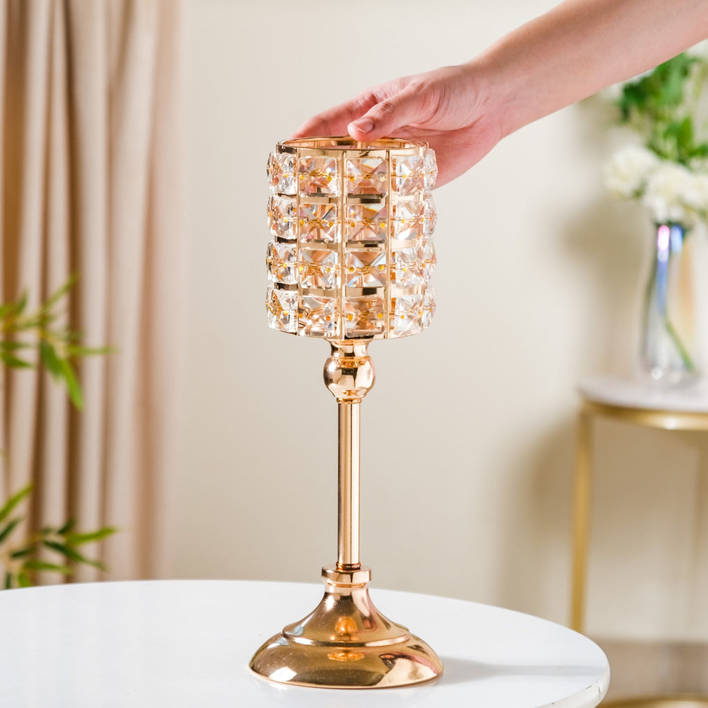Luxe Crystal Votive Candle Holder Stand Large Nestasia