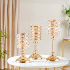 Luxe Crystal Votive Candle Stand Set Of 3 Nestasia