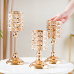 Luxe Crystal Votive Candle Stand Set Of 3 Nestasia