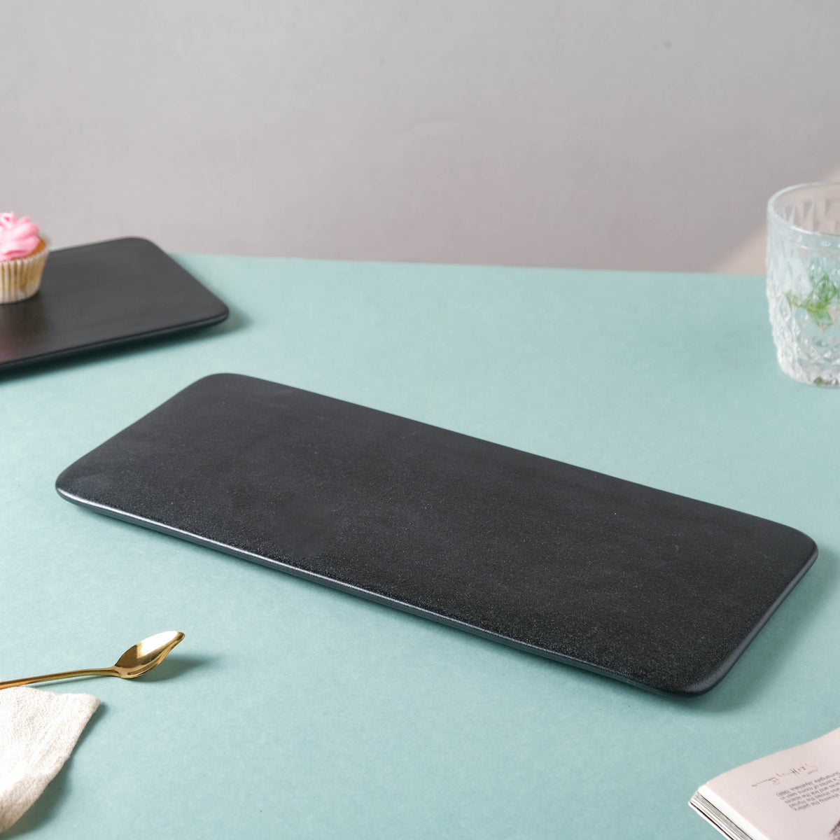 Black Rectangular Platter Nestasia