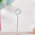 Macaron Table Card Clip Holder Pink 4.5 Inch Nestasia